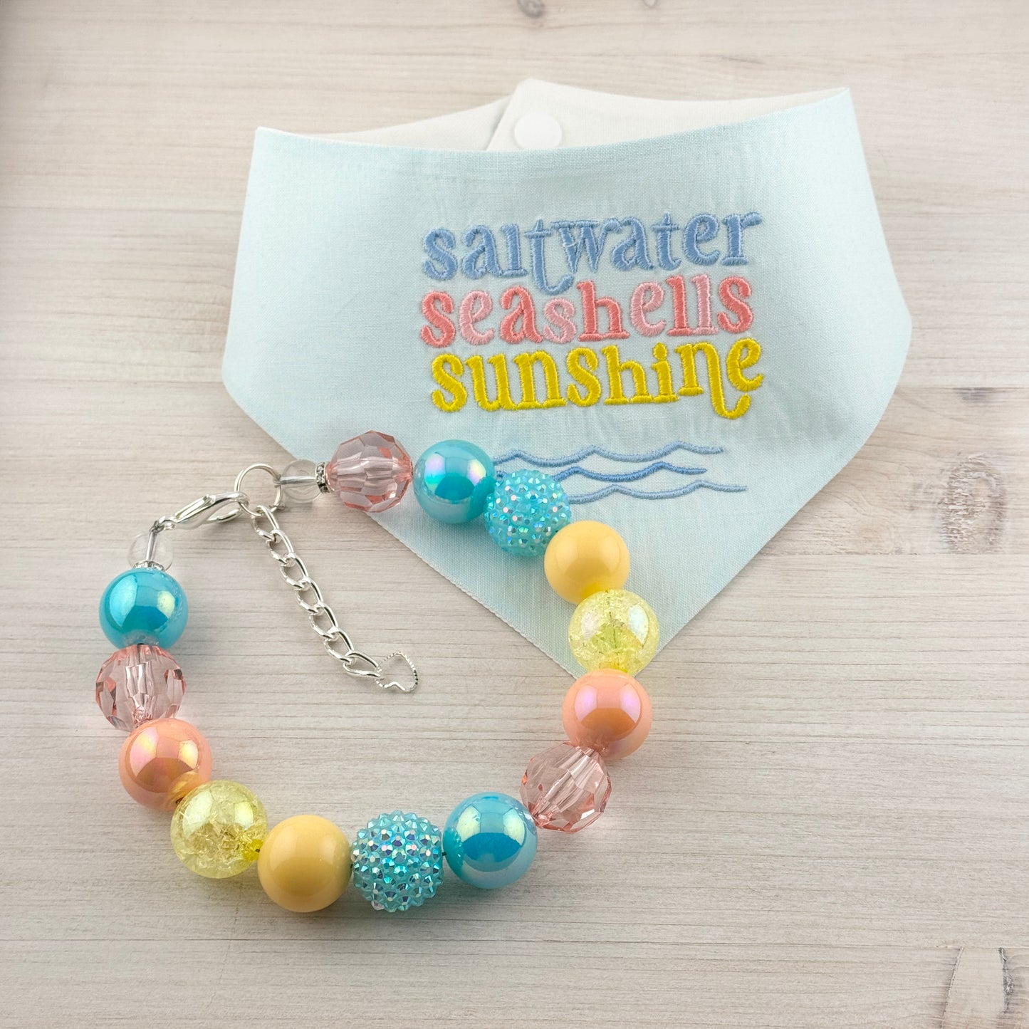 Saltwater & Seashells Bandana & Necklace Bundle