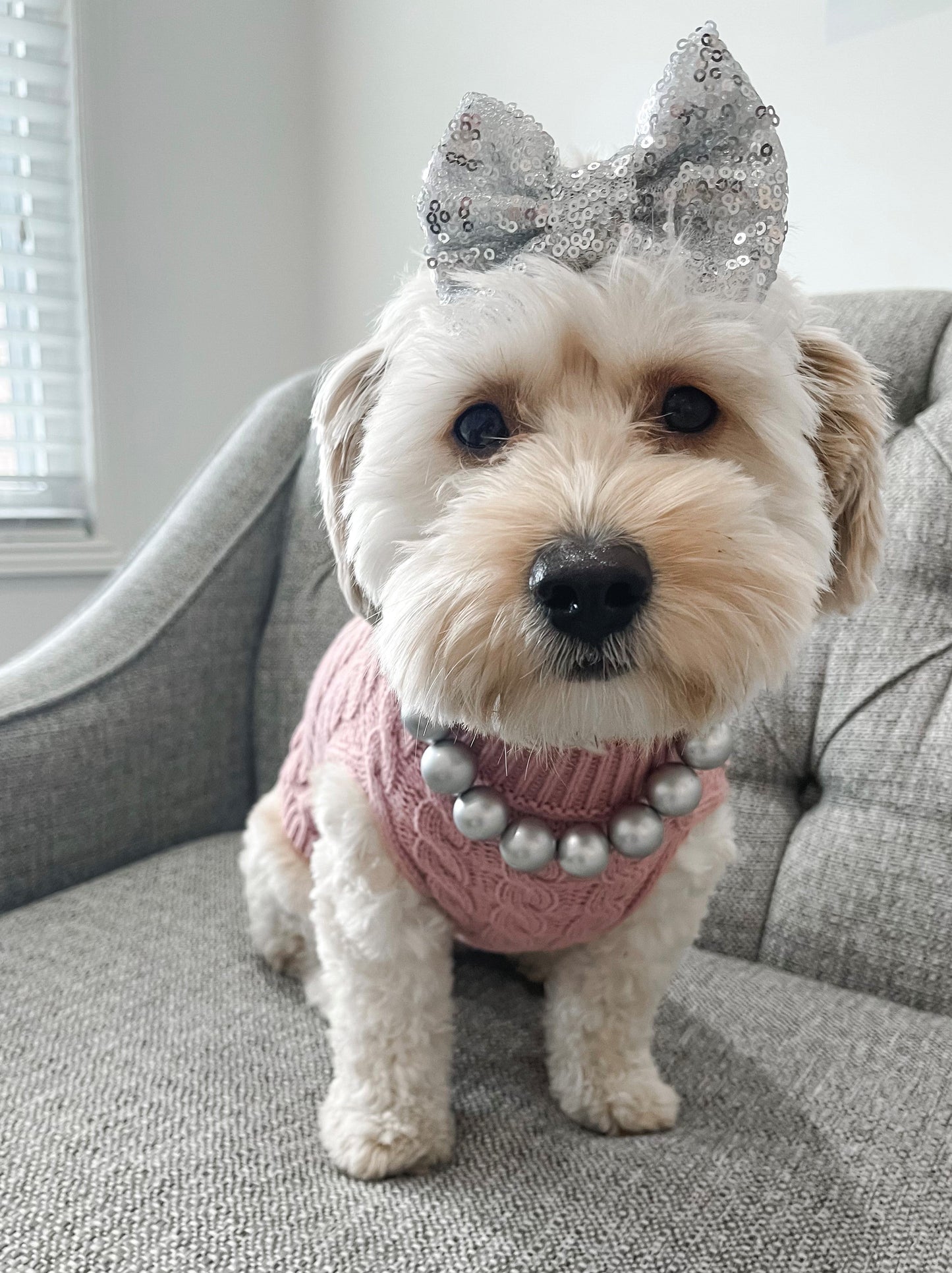 SPARKLE BOW - SILVER