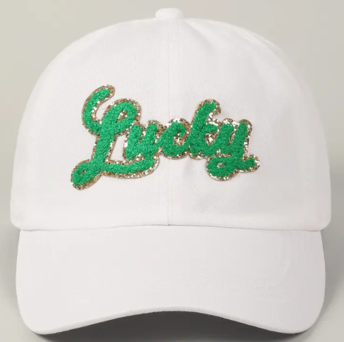 LUCKY Dog Bandana & White Hat Bundle