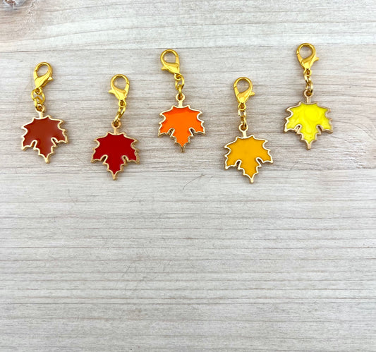 FALL LEAVES CHARM