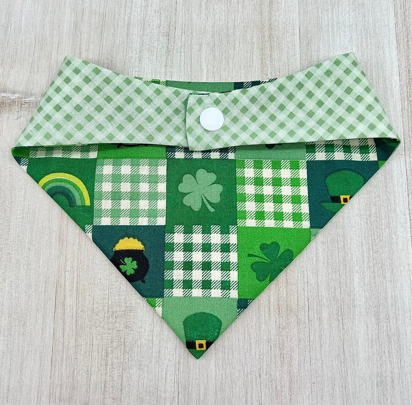 Lucky Shamrock Bandana-Necklace-Bow Bundle
