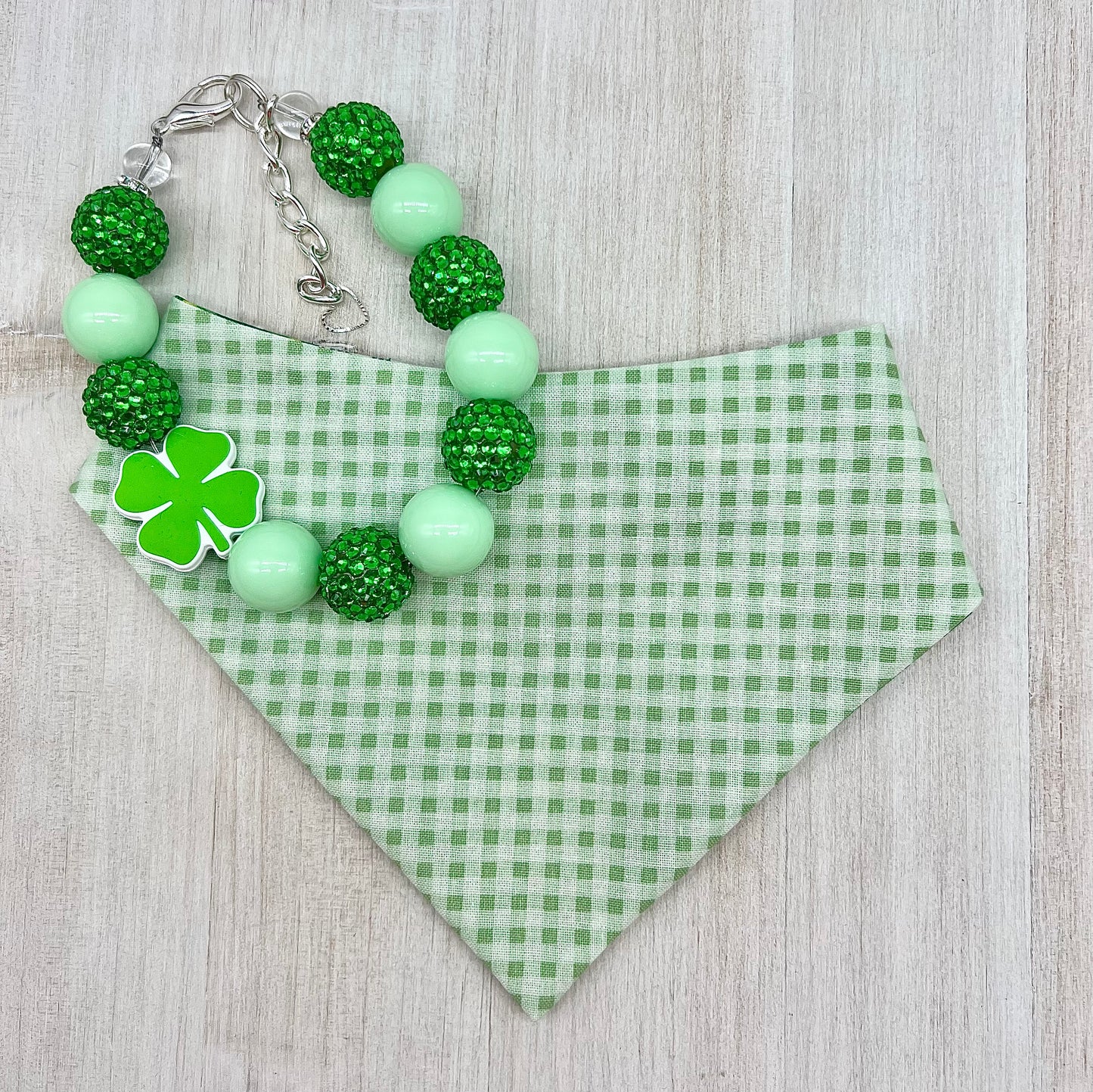 Lucky Shamrock Bandana-Necklace Bundle