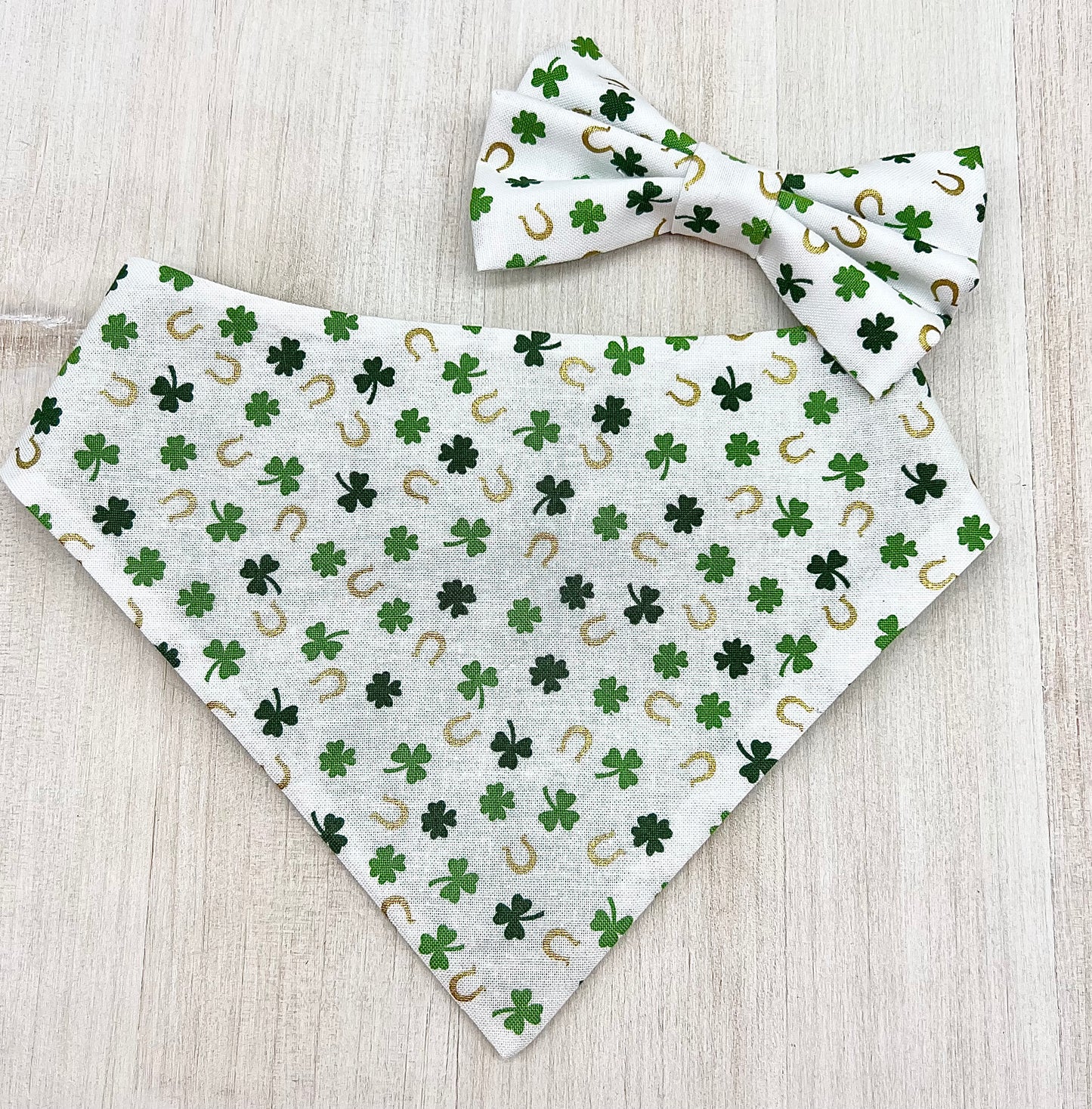 Shamrock Gold Bandana-Bow Combo