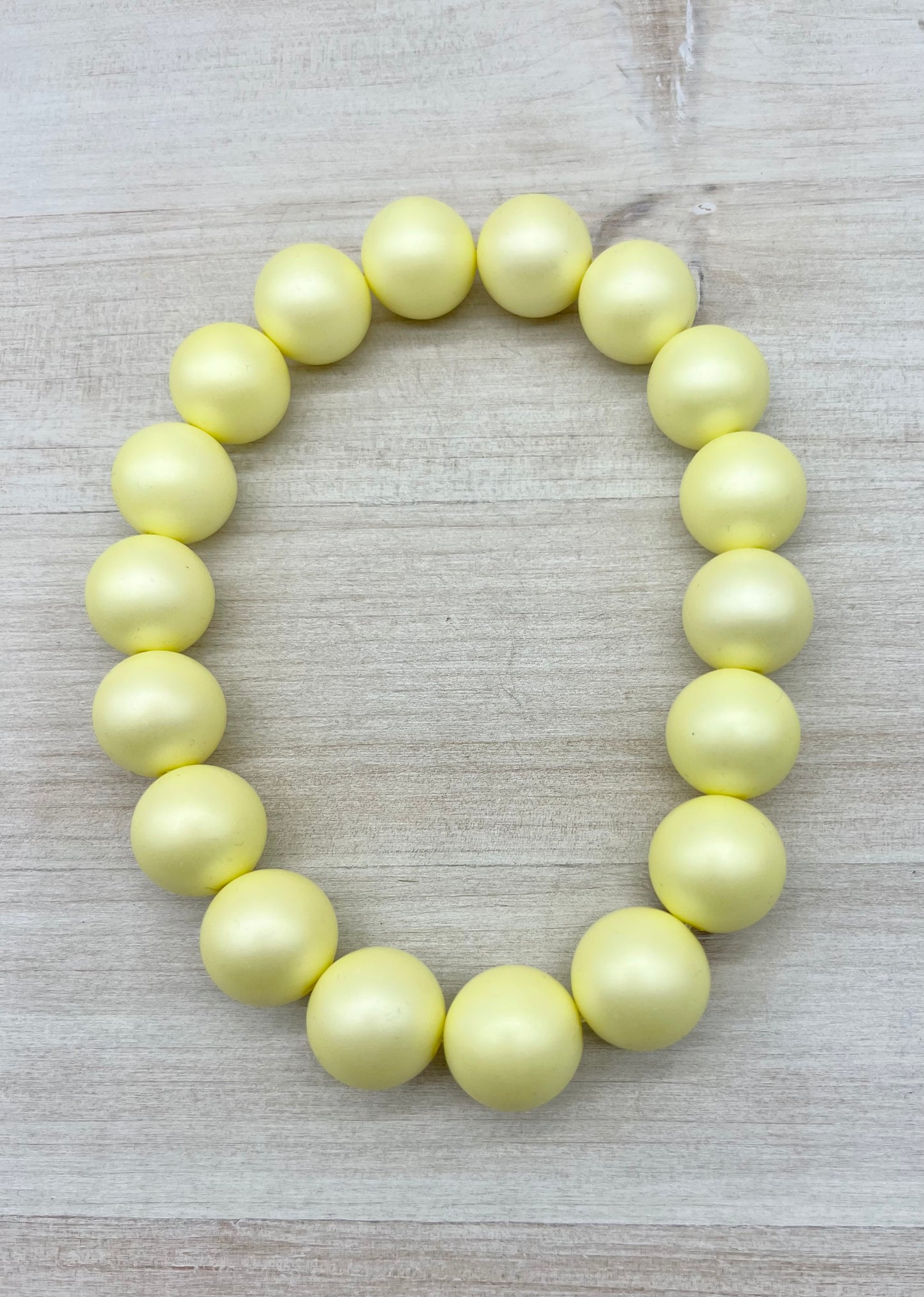 Spring Fling Pastel Yellow Necklace