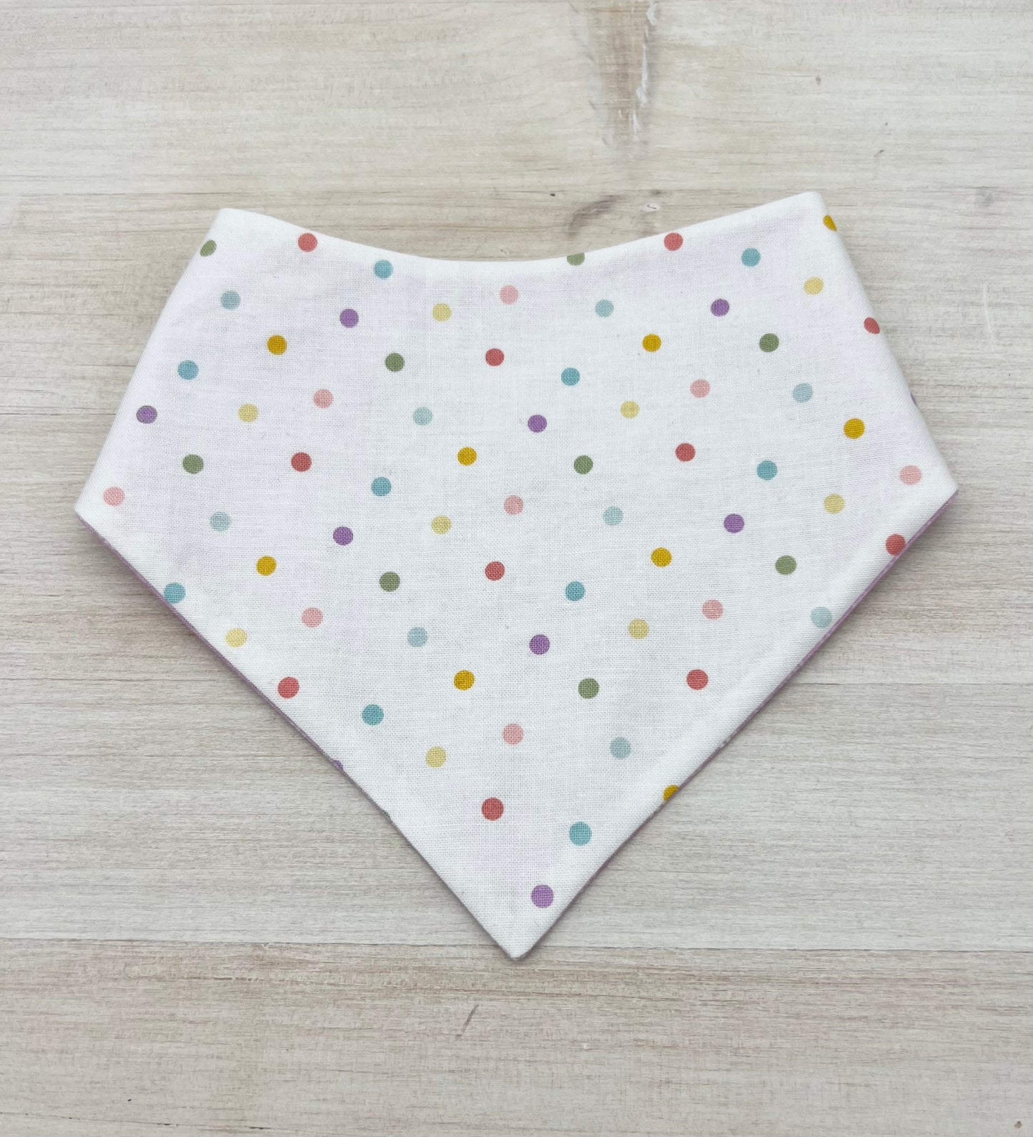 Reversible Spring Purple Plaid Bandana