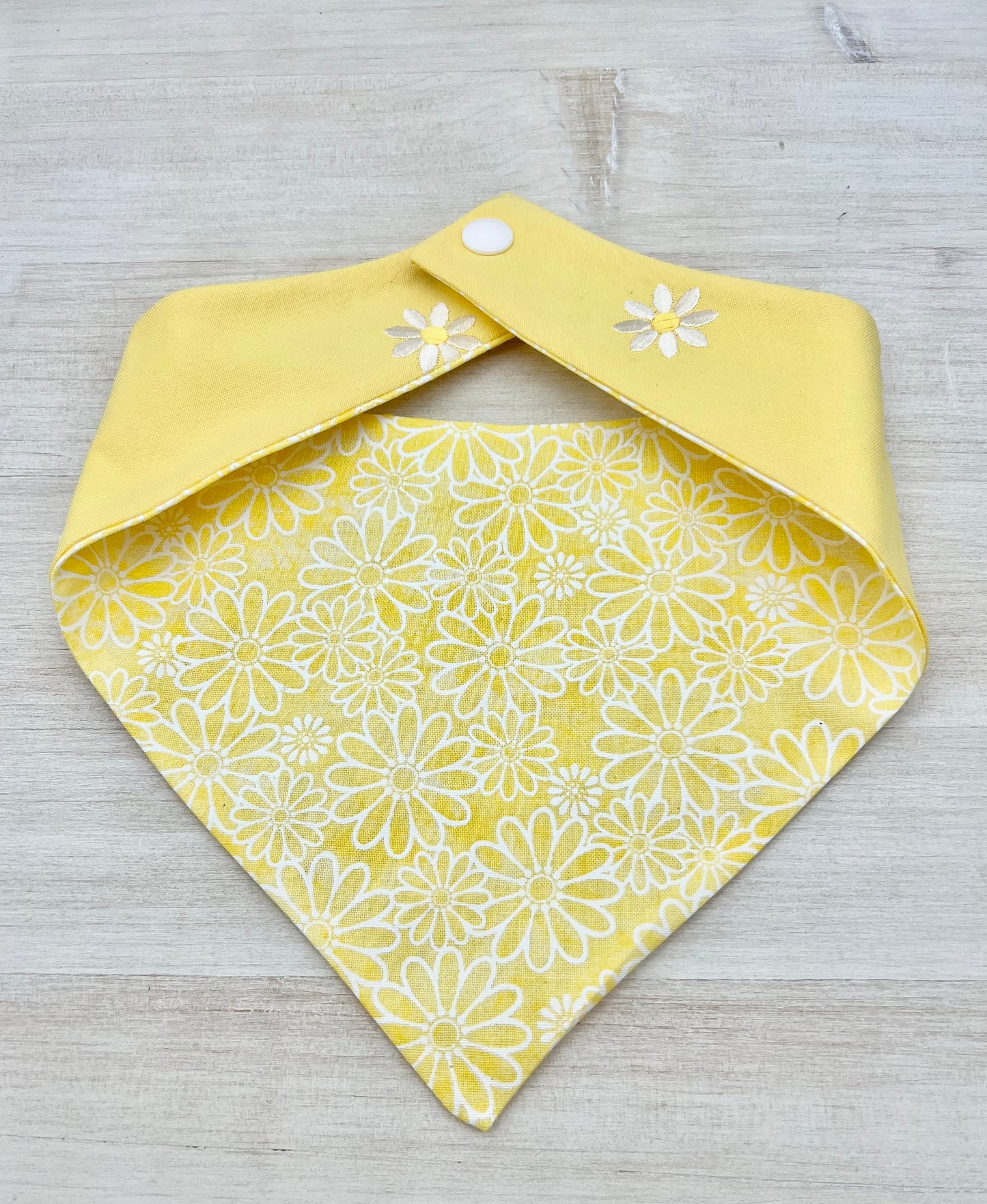 Reversible Yellow Daisy Bandana