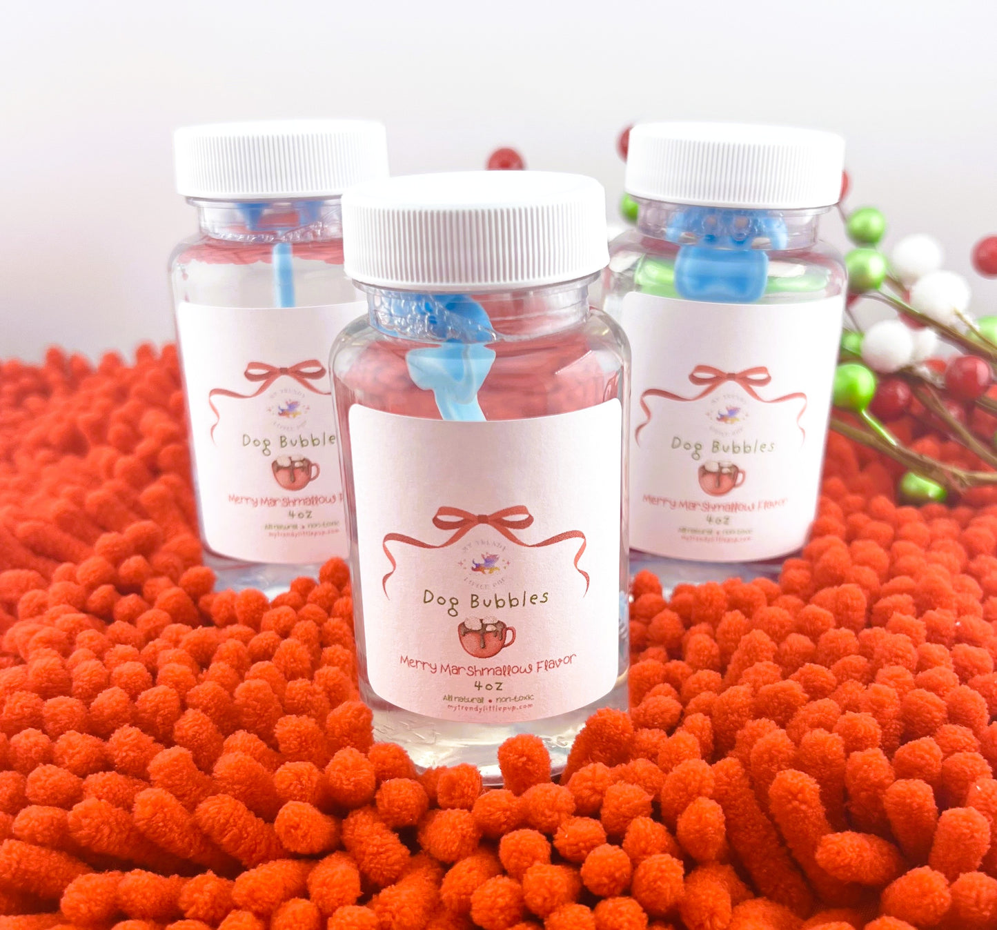 Holiday Dog Bubbles