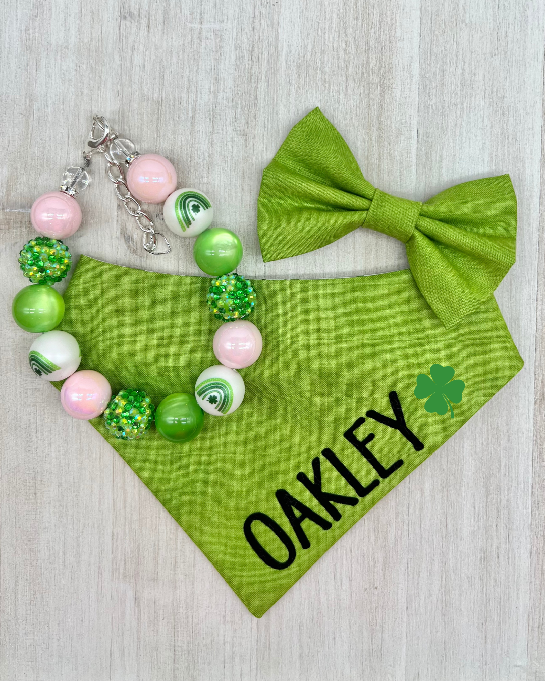 St. Patrick's Day Bandana-Necklace Bundle