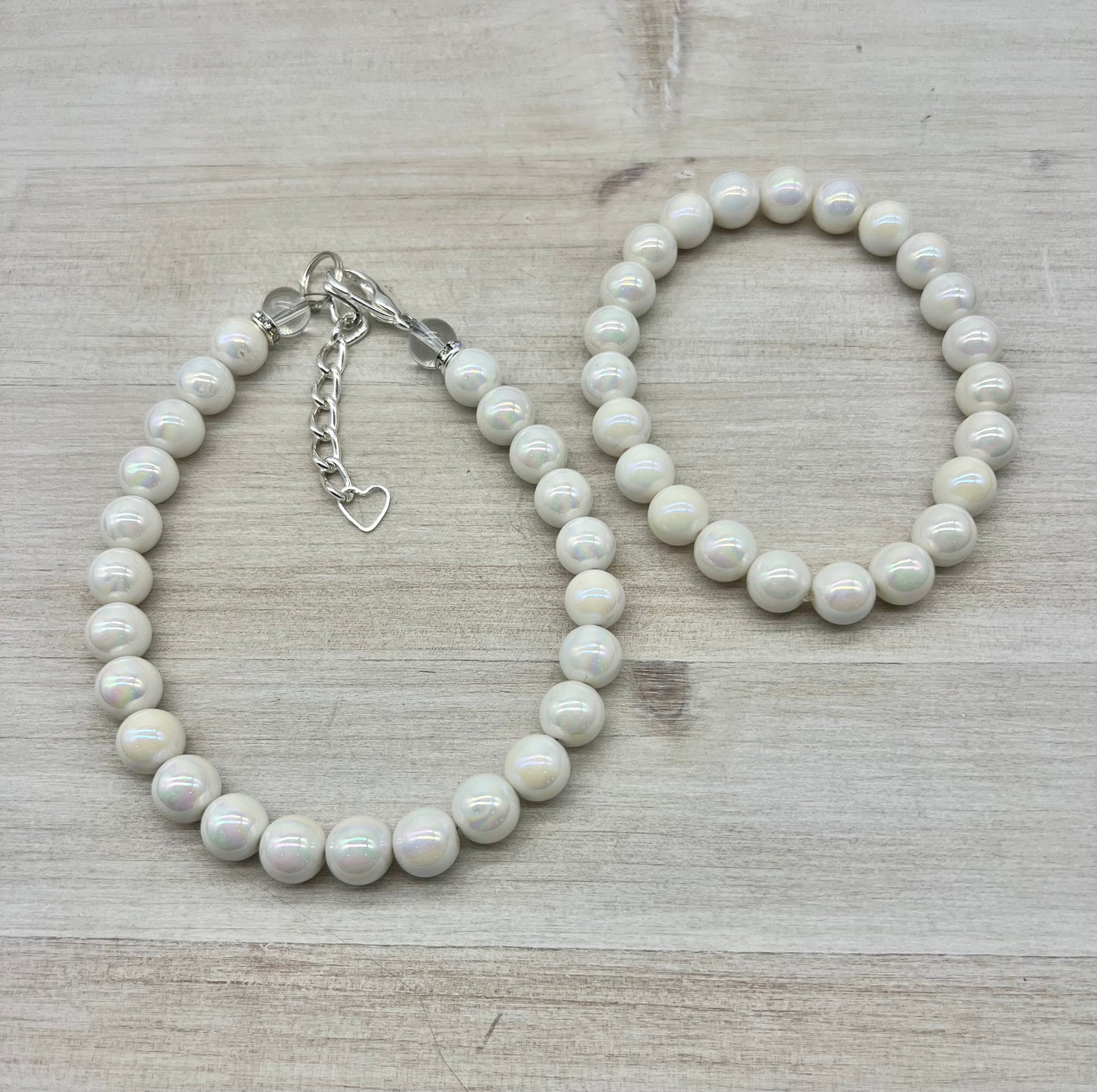Mini White Pearls - Choose your own bow