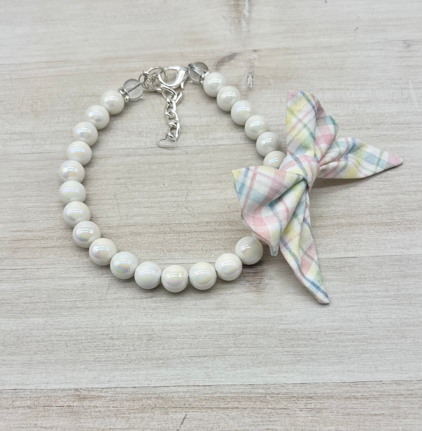 Mini White Pearls - Choose your own bow