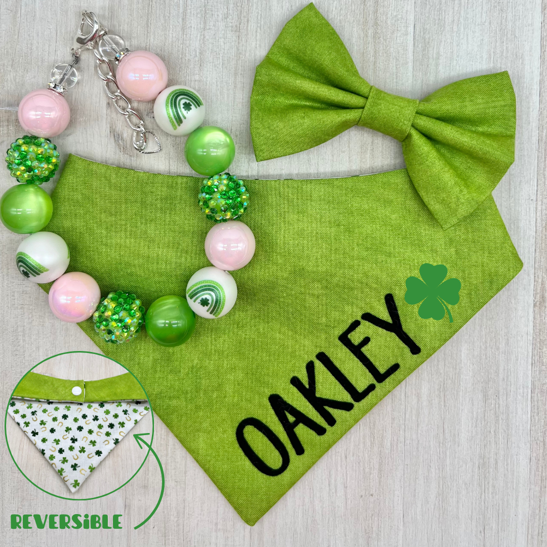 St. Patrick's Day Bandana-Necklace Bundle