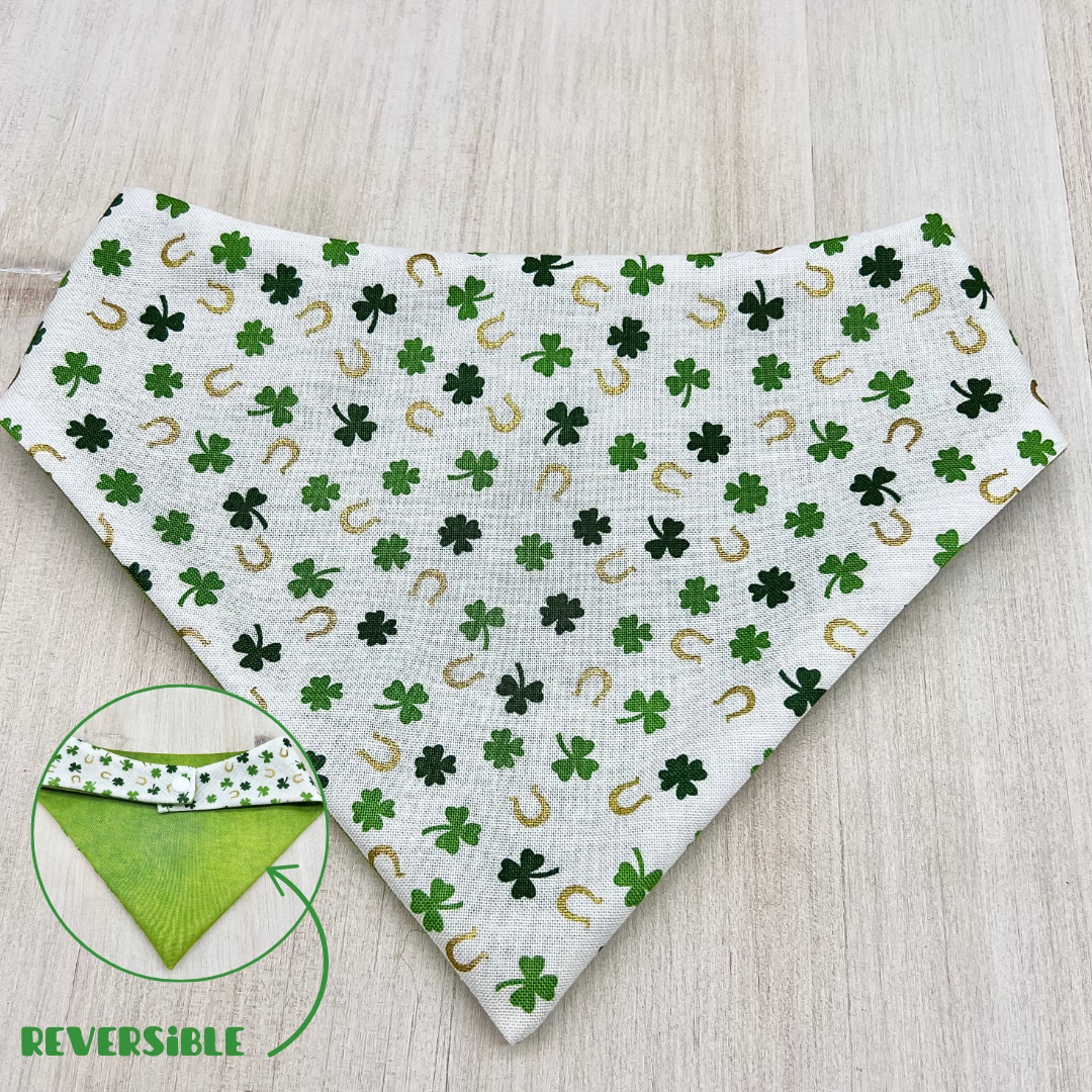 Shamrock Gold Dog Bandana