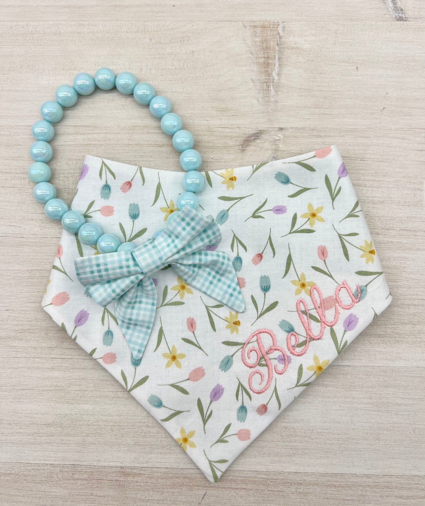 Reversible Spring Tulips Bandana