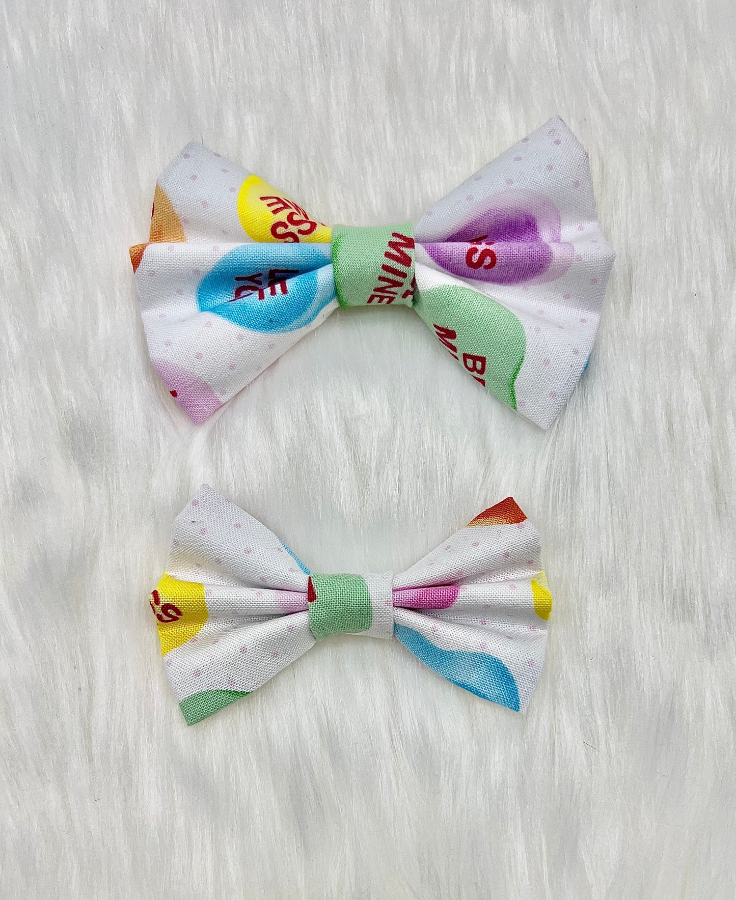Conversation Heart Bow