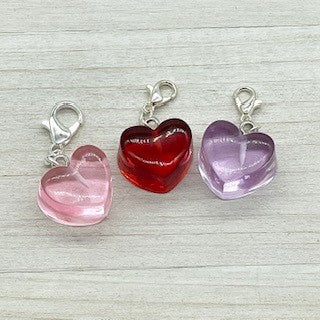 BUBBLE HEART CHARMS