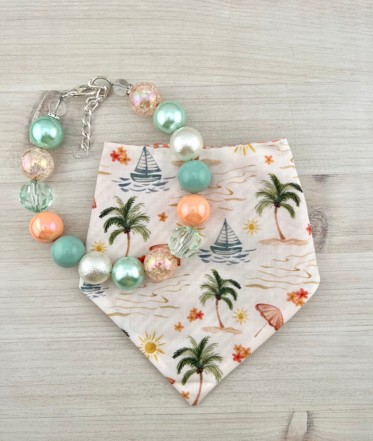 Beach Day Bandana & Necklace Bundle