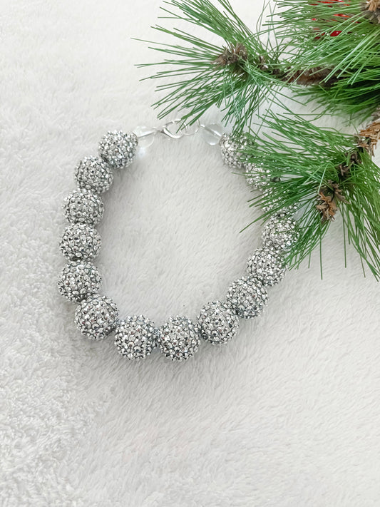 SILVER BELLS DOG NECKLACE