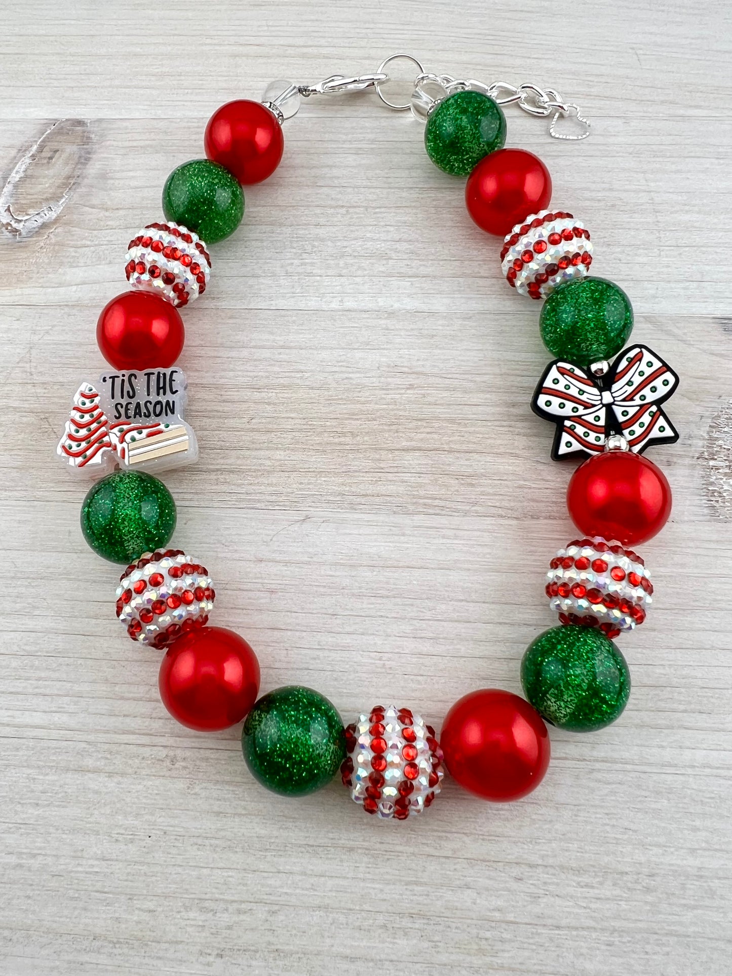 CHRISTMAS CAKE DOG NECKLACE