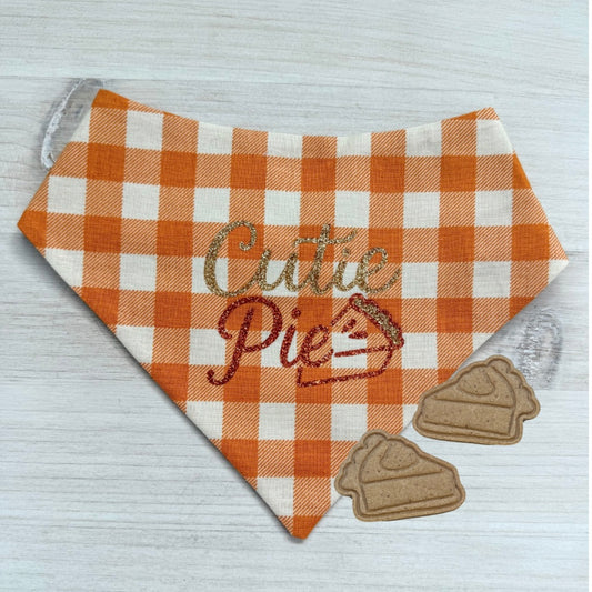 CUTIE PIE REVERSIBLE BANDANA & TREAT BUNDLE