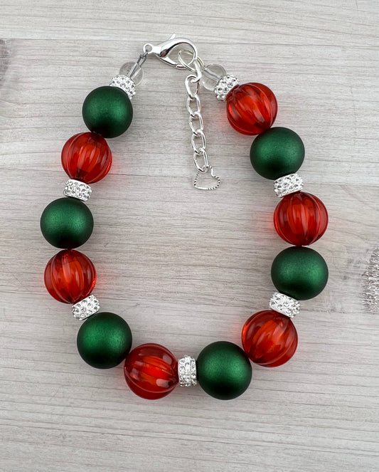 HOLLY JOLLY RHINESTONE DOG NECKLACE