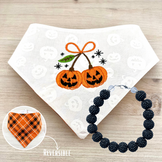 PUP-KIN CUTIE NECKLACE & BANDANA BUNDLE 12mm