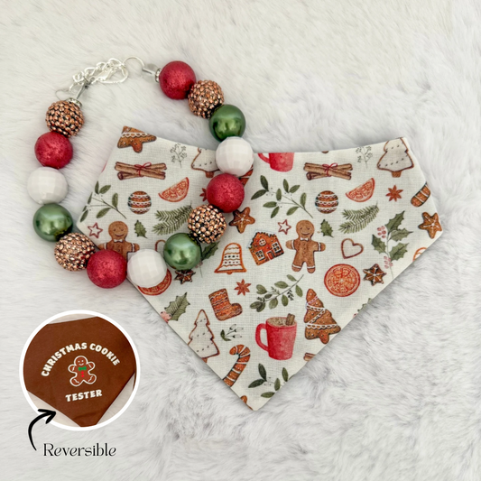 GINGERBREAD NECKLACE & REVERSIBLE BANDANA BUNDLE