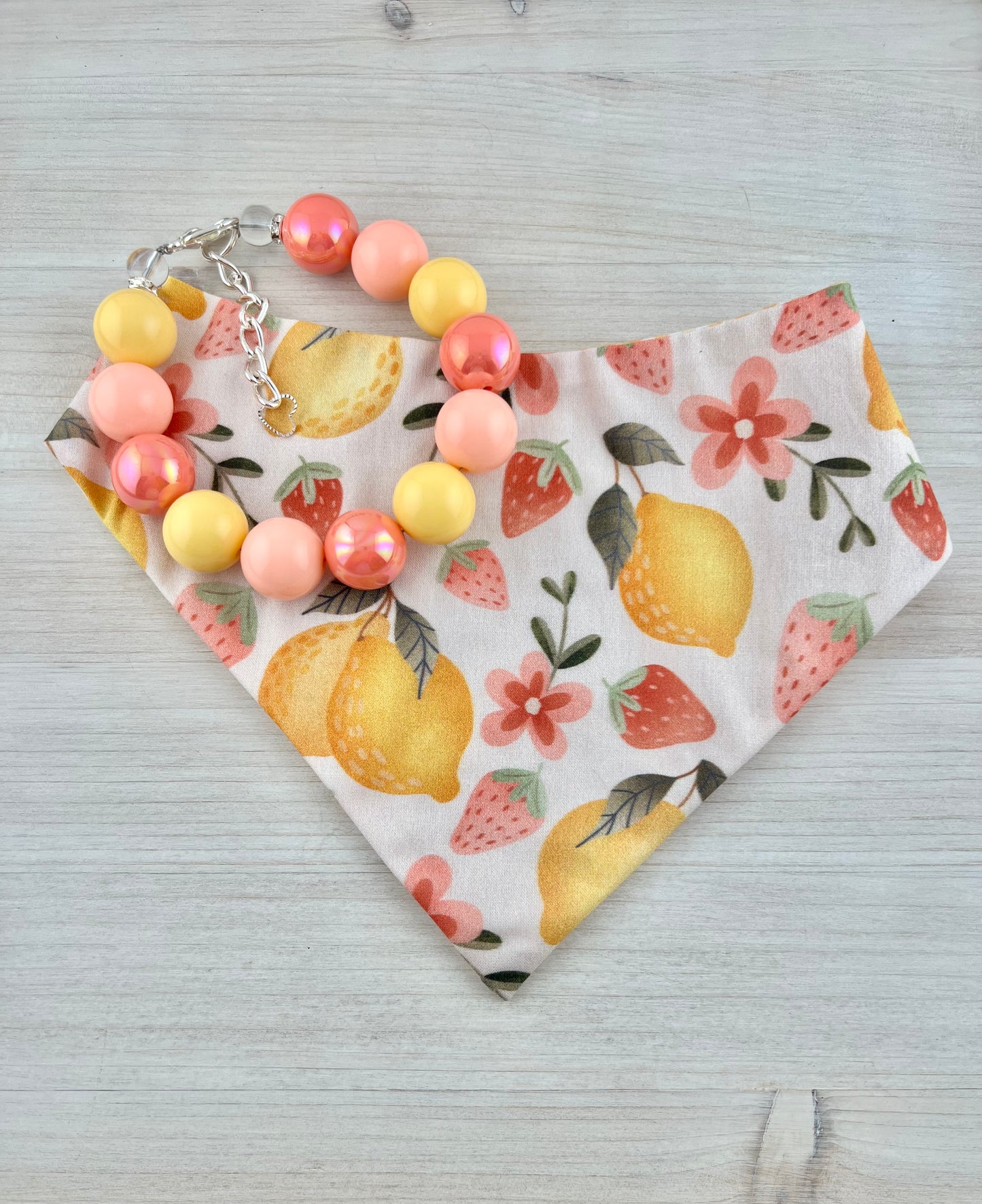 Summer Citrus Bandana & Necklace Bundle