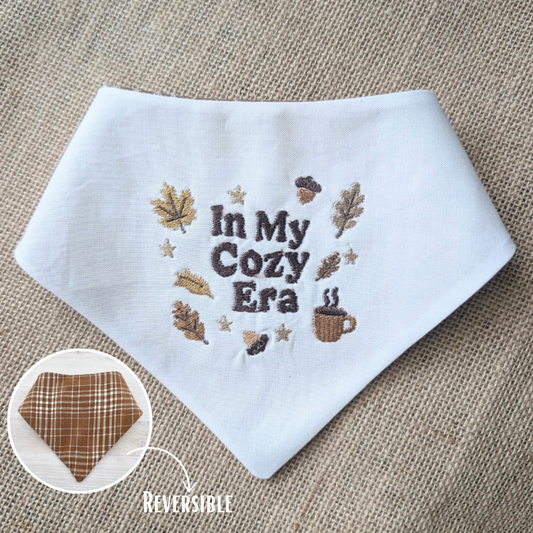 COZY ERA REVERSIBLE EMBROIDERED BANDANA