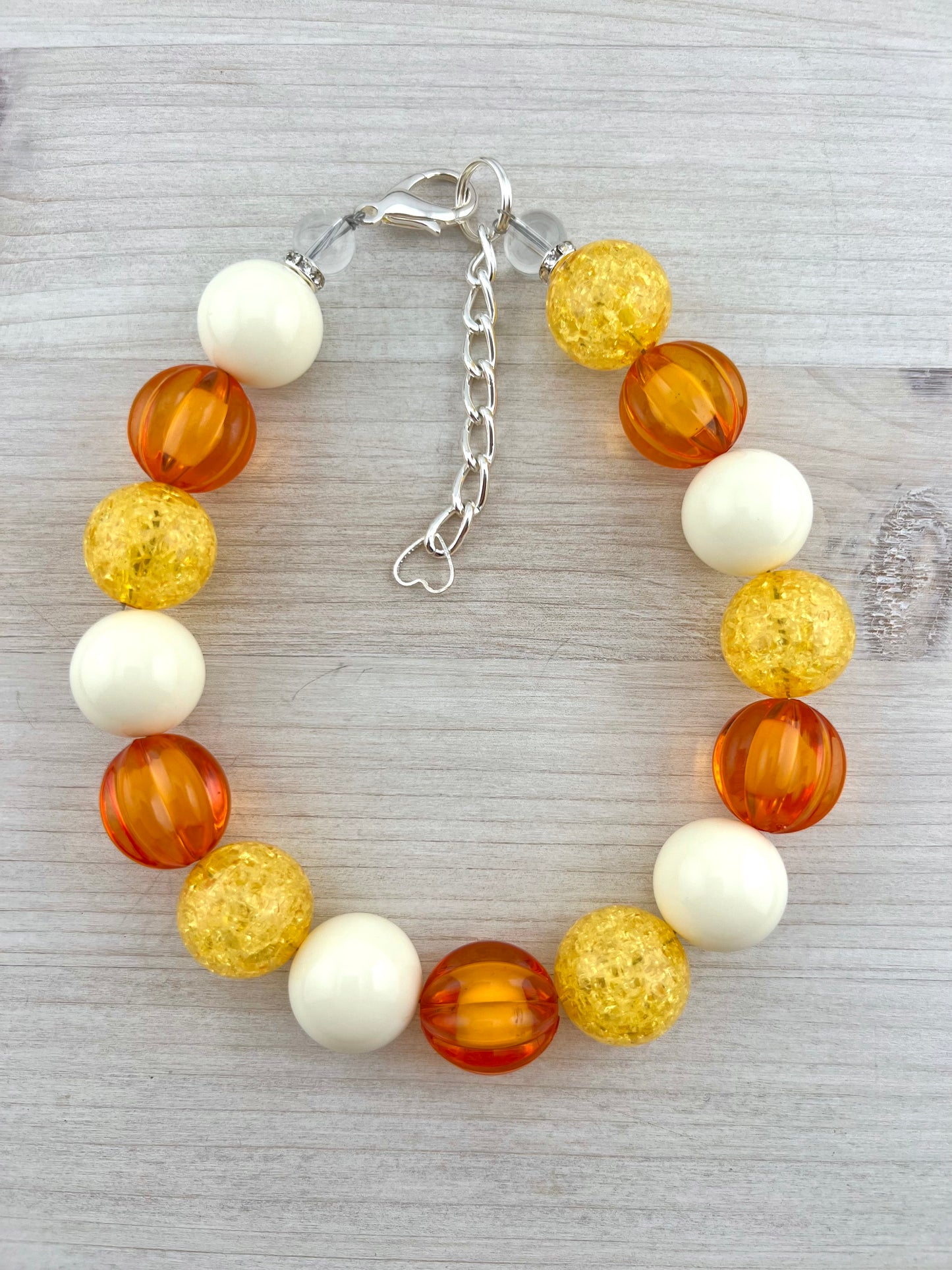CANDY CORN CUTIE NECKLACE & BANDANA BUNDLE