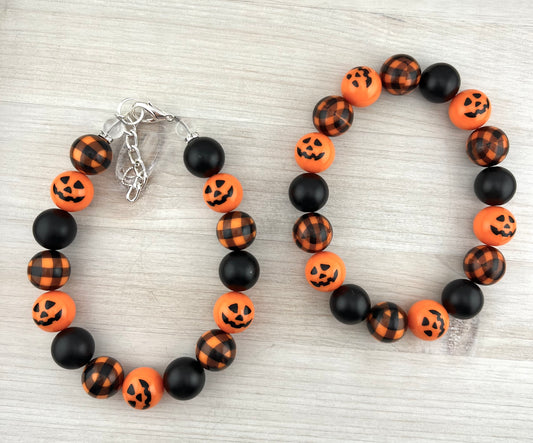 JACK-O-LANTERN DOG NECKLACE