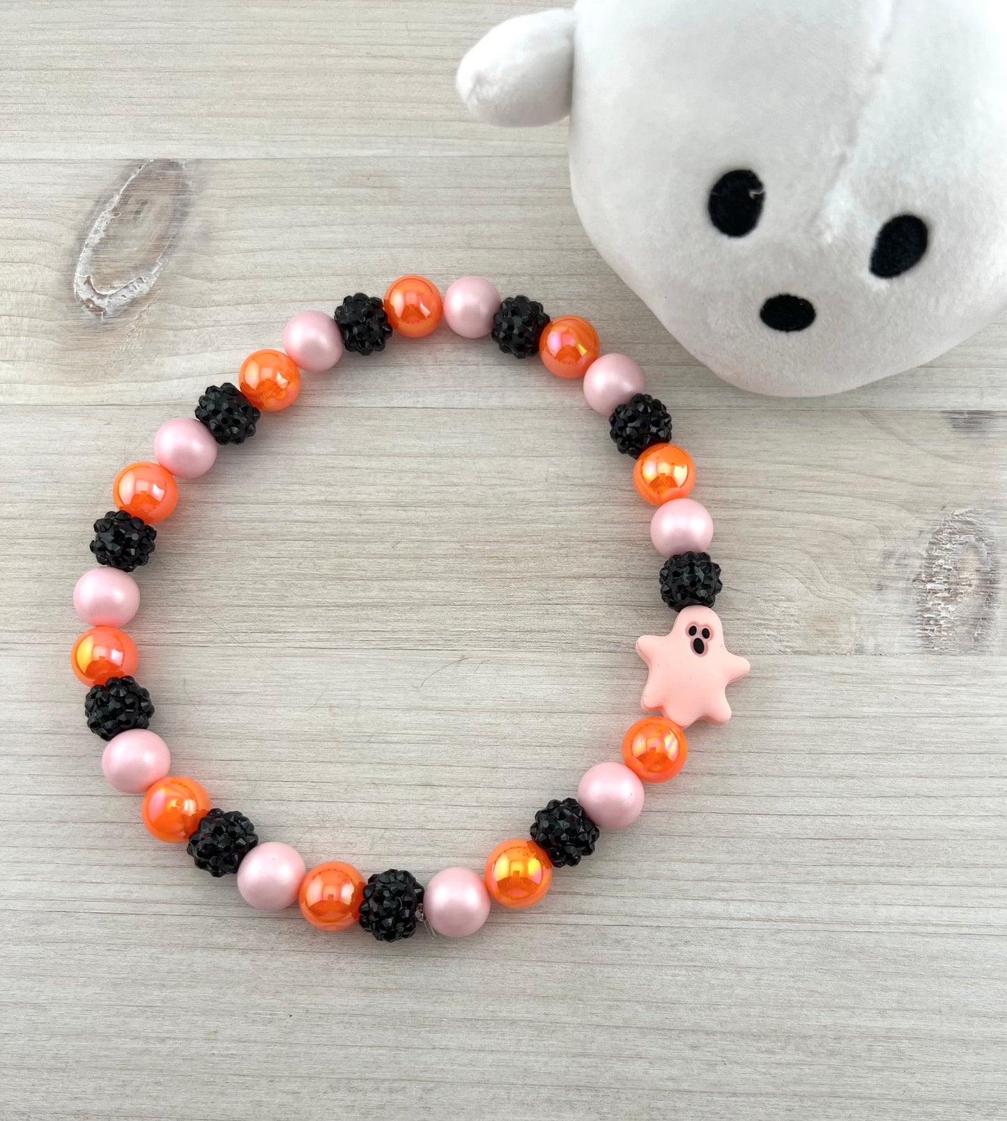 MINI GHOST GLAM DOG NECKLACE