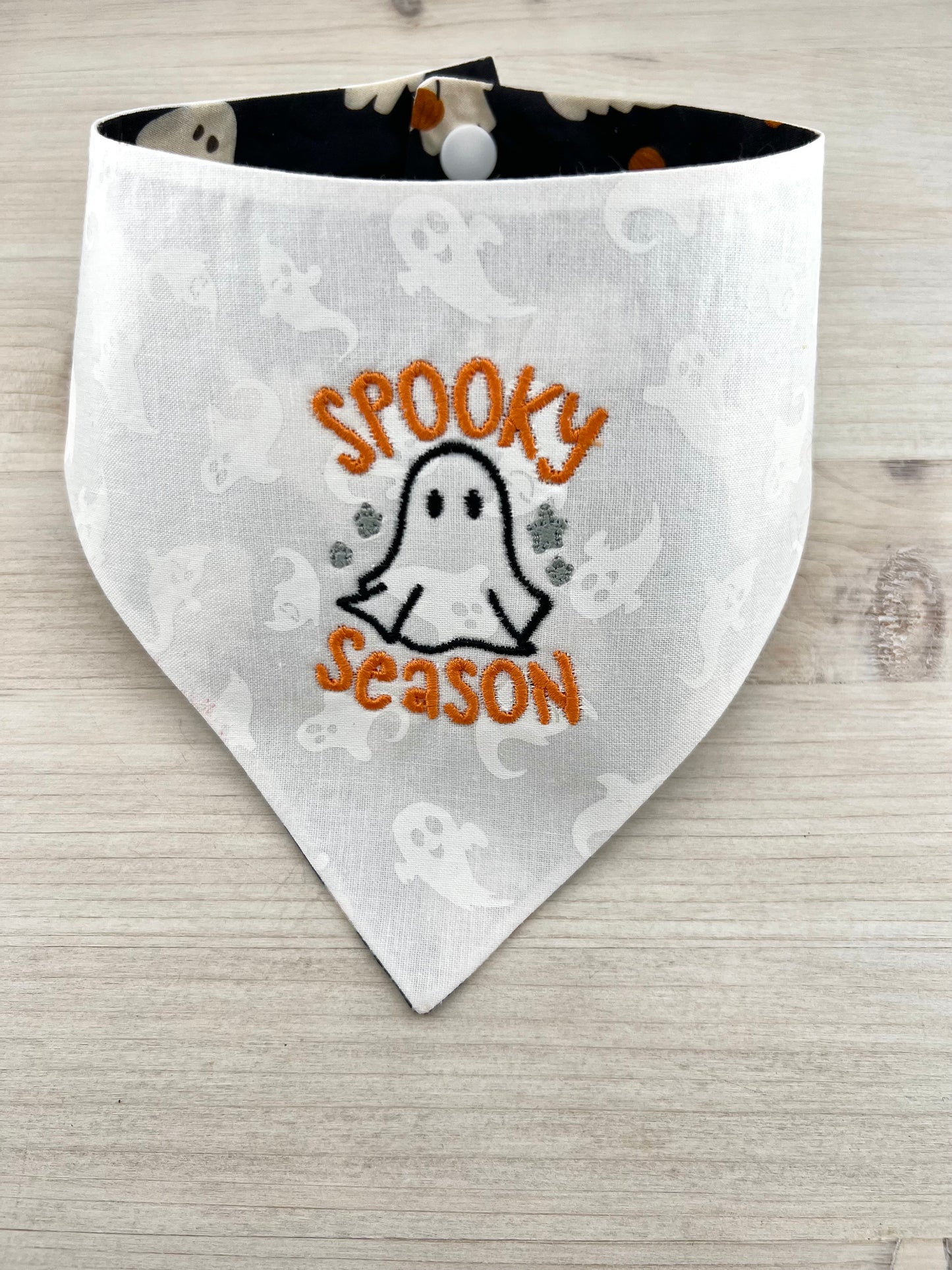 SPOOKY SEASON EMBROIDERED BANDANA