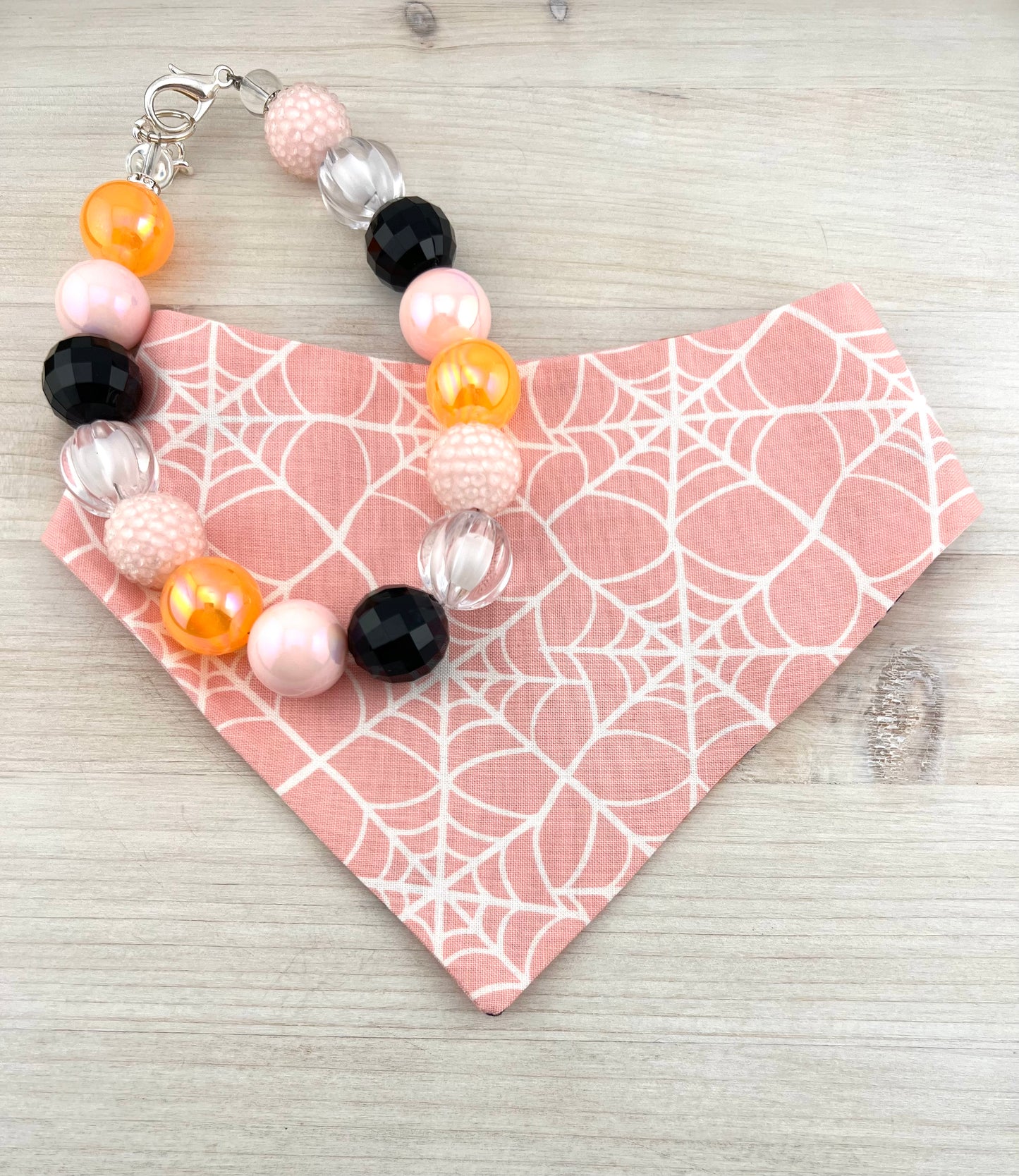 HALLOWEEN PAWTY NECKLACE & BANDANA BUNDLE