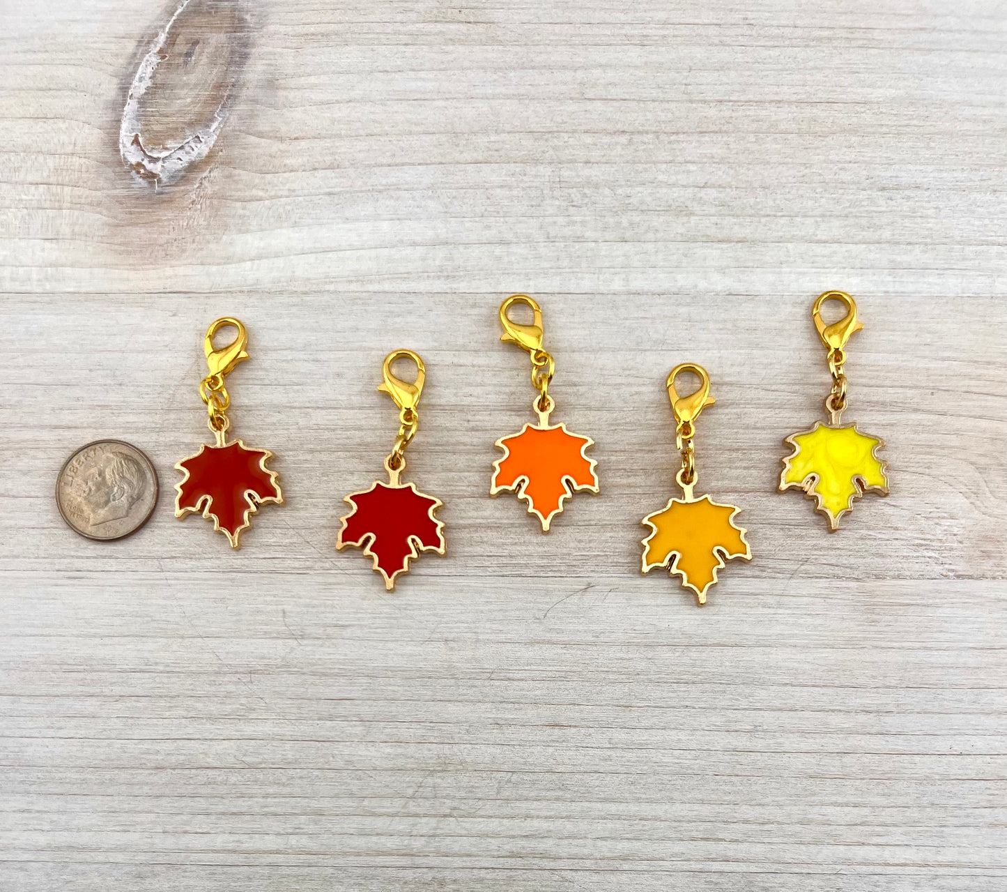 FALL LEAVES CHARM