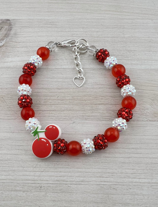 CHERRY CUTIE MINI DOG NECKLACE