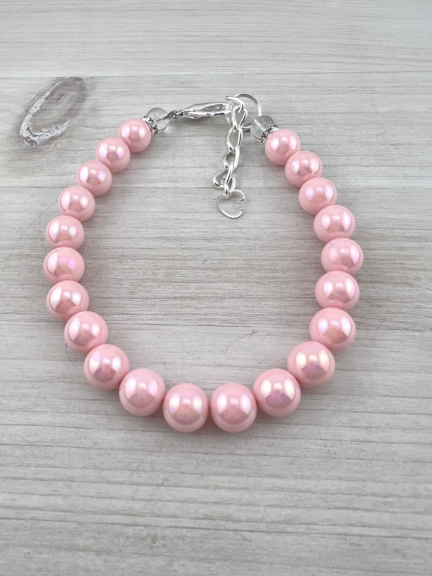 PINK PEARL DOG NECKLACE