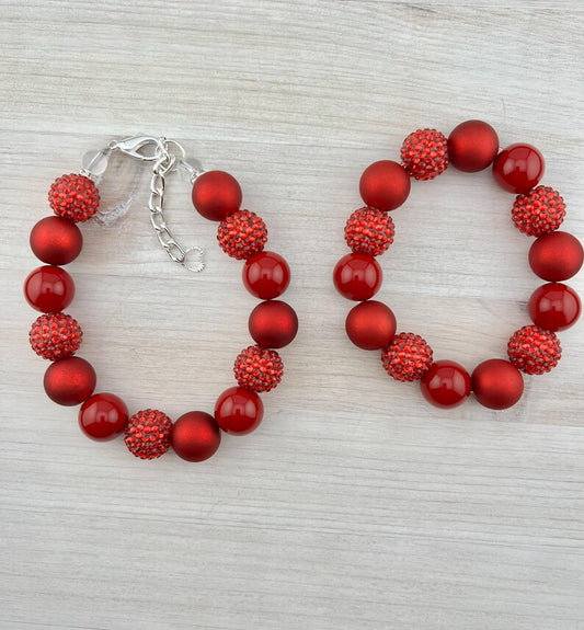 FOURTH OF JULY - PATRIOTIC RED NECKLACE