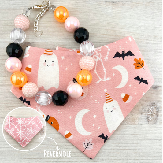 HALLOWEEN PAWTY NECKLACE & BANDANA BUNDLE