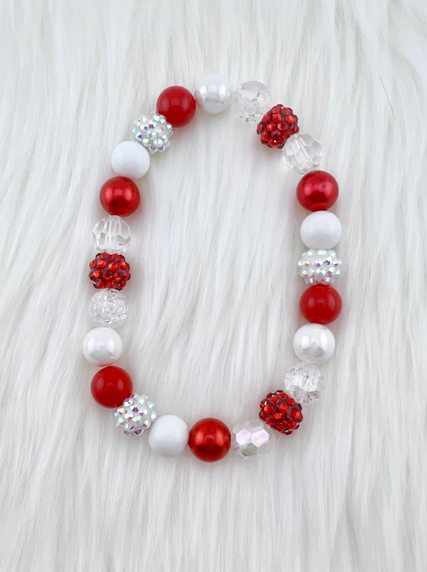 MINI CANDY CANE CUTIE DOG NECKLACE