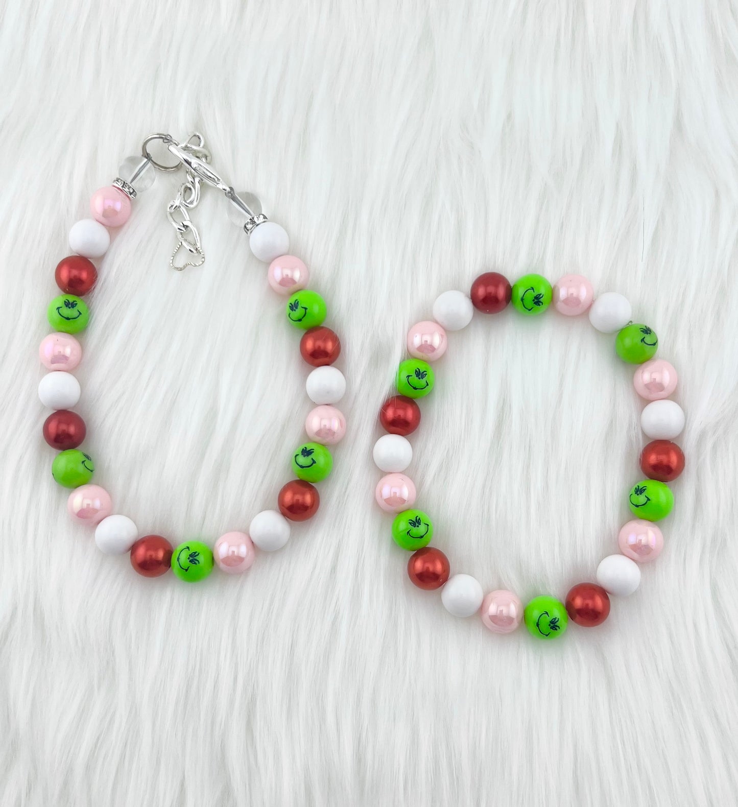 MINI PINK GRINCH DOG NECKLACE