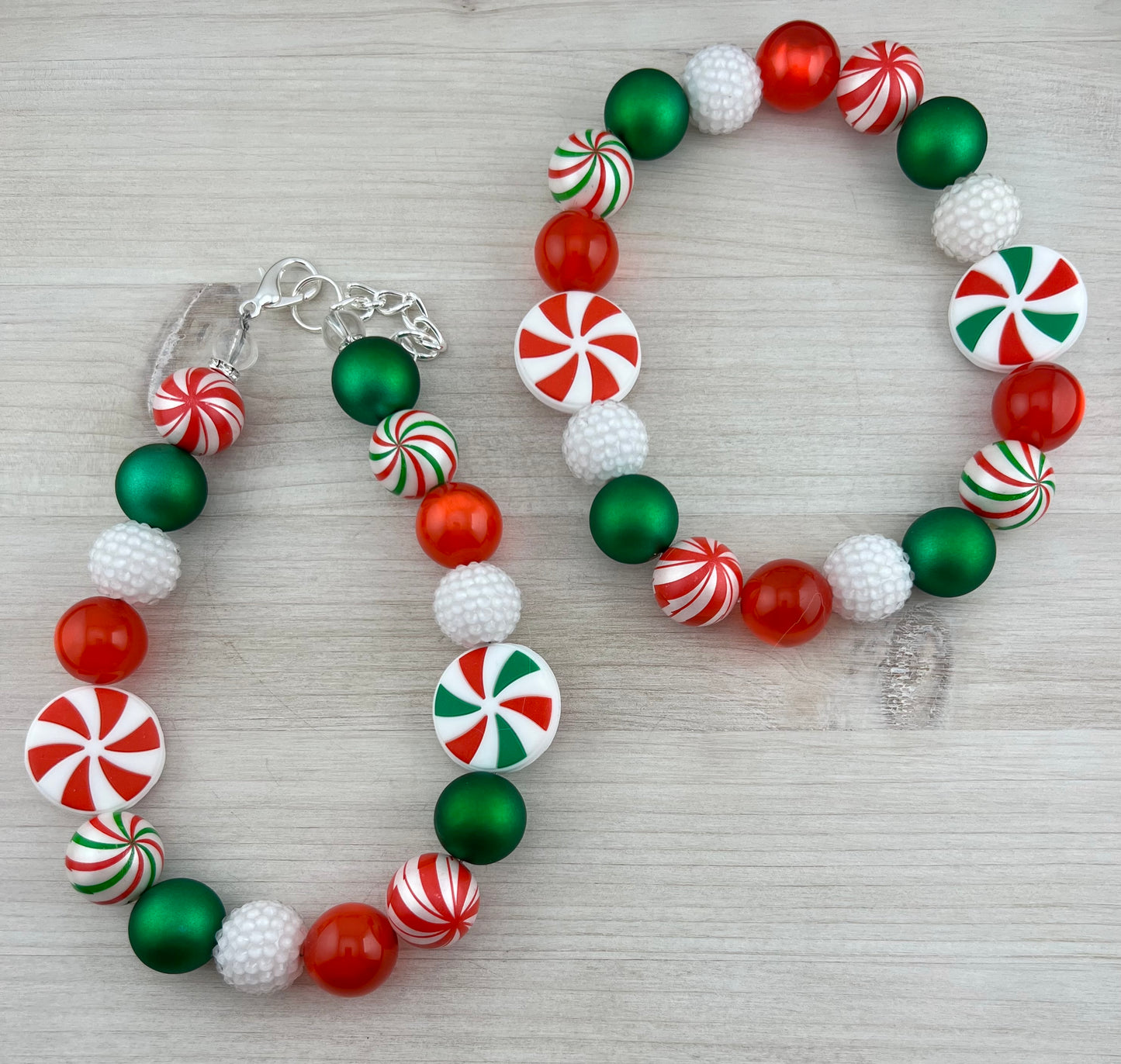 PEPPERMINT COMBO DOG NECKLACE