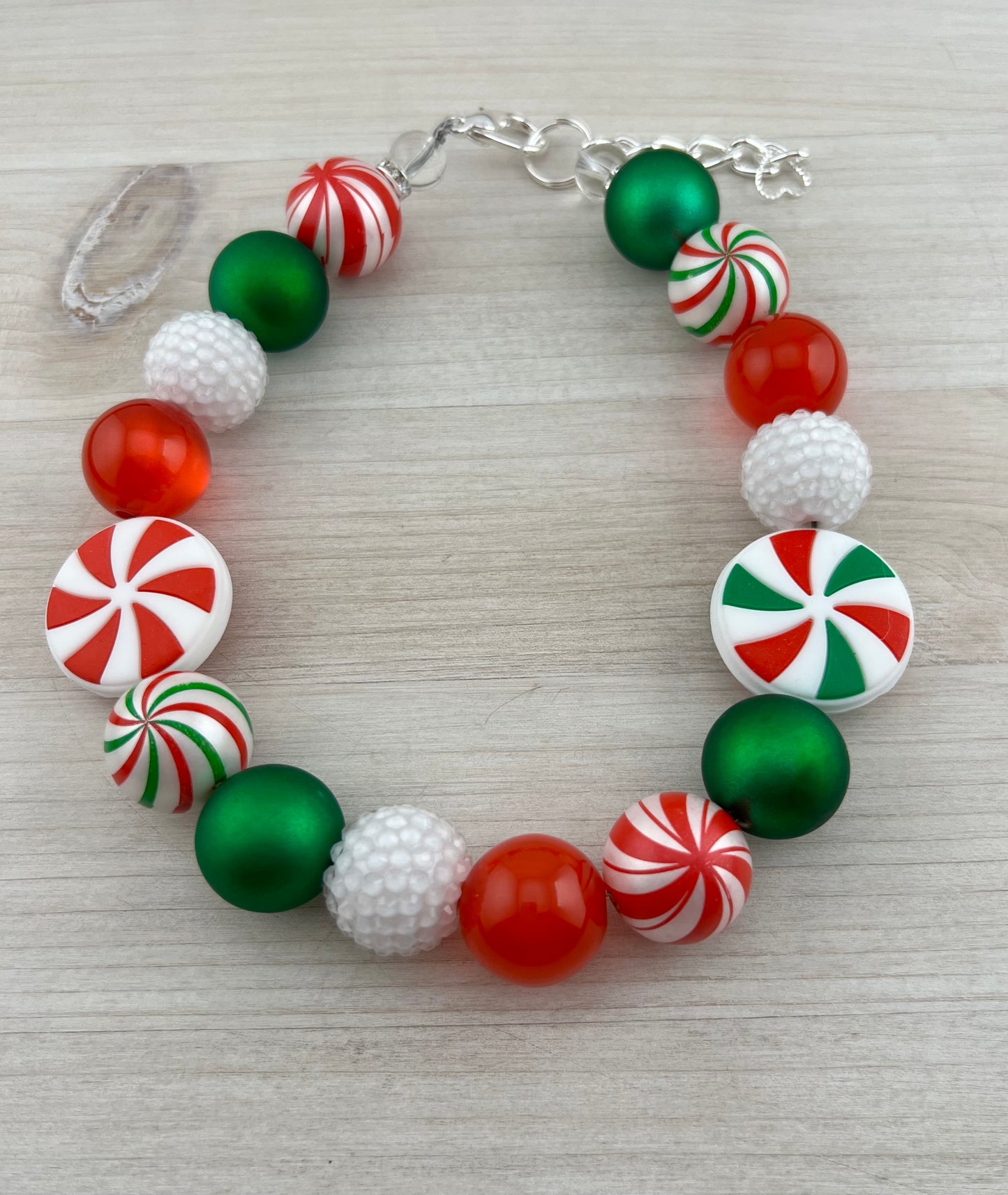 PEPPERMINT COMBO DOG NECKLACE