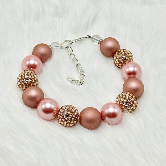 Pink Holiday Forest Necklace