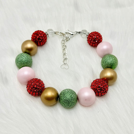 Pink Holiday Green Stardust