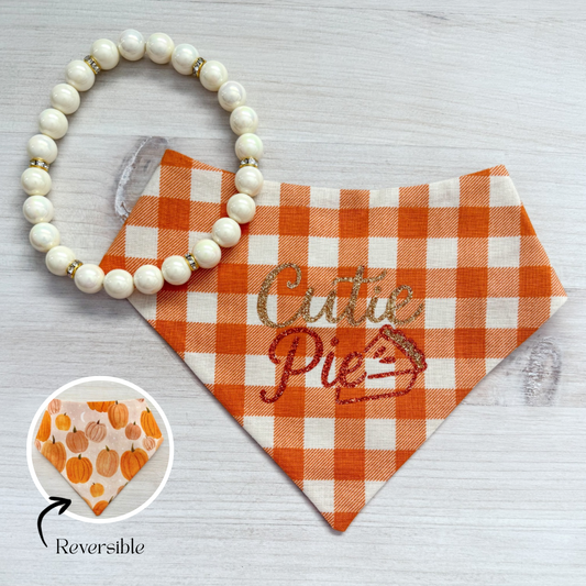 CUTIE PIE NECKLACE & REVERSIBLE BANDANA BUNDLE