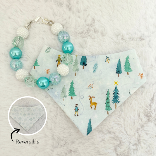 WINTER WONDERLAND NECKLACE & REVERSIBLE BANDANA BUNDLE