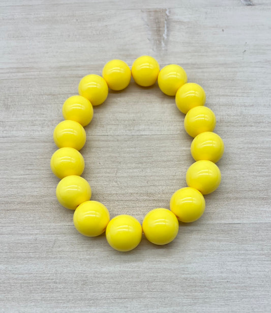 Spring Bright Yellow Necklace