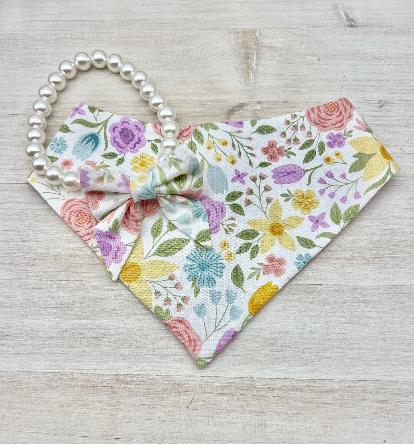 Reversible Spring Bouquet Bandana