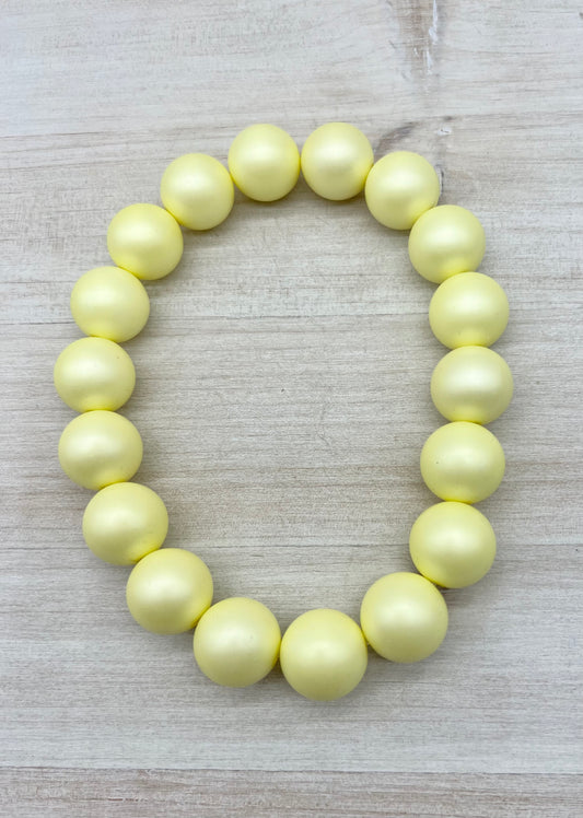 Spring Fling Pastel Yellow Necklace