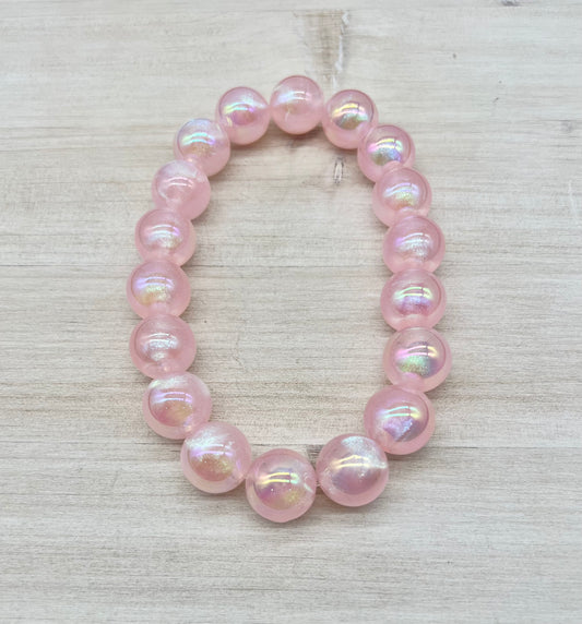 Spring Pink Jellyfish Necklace